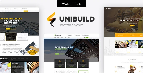 Factory, Industry, Construction Building WordPress Theme – Unibuild